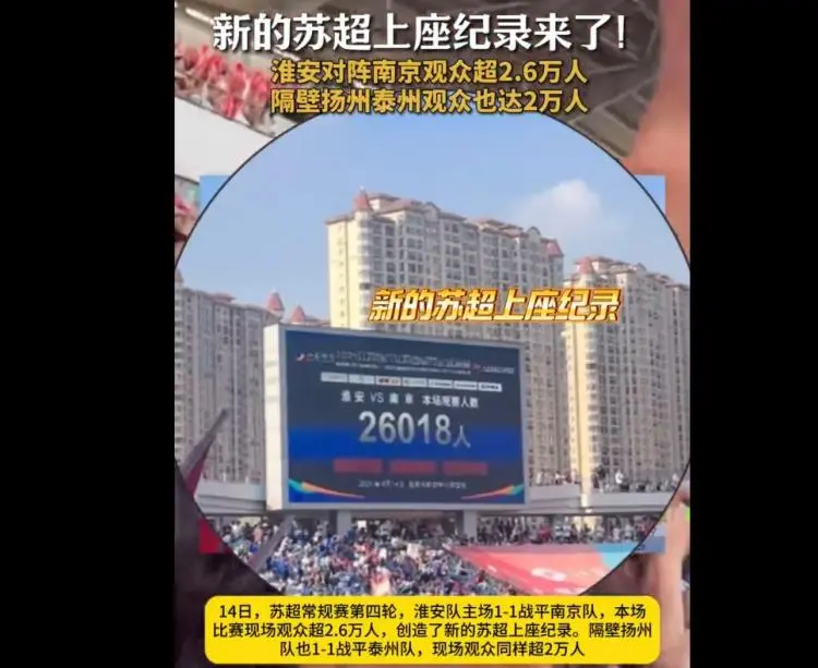 苏超上座率超过中超场均上座超2万人的简单介绍  第1张
